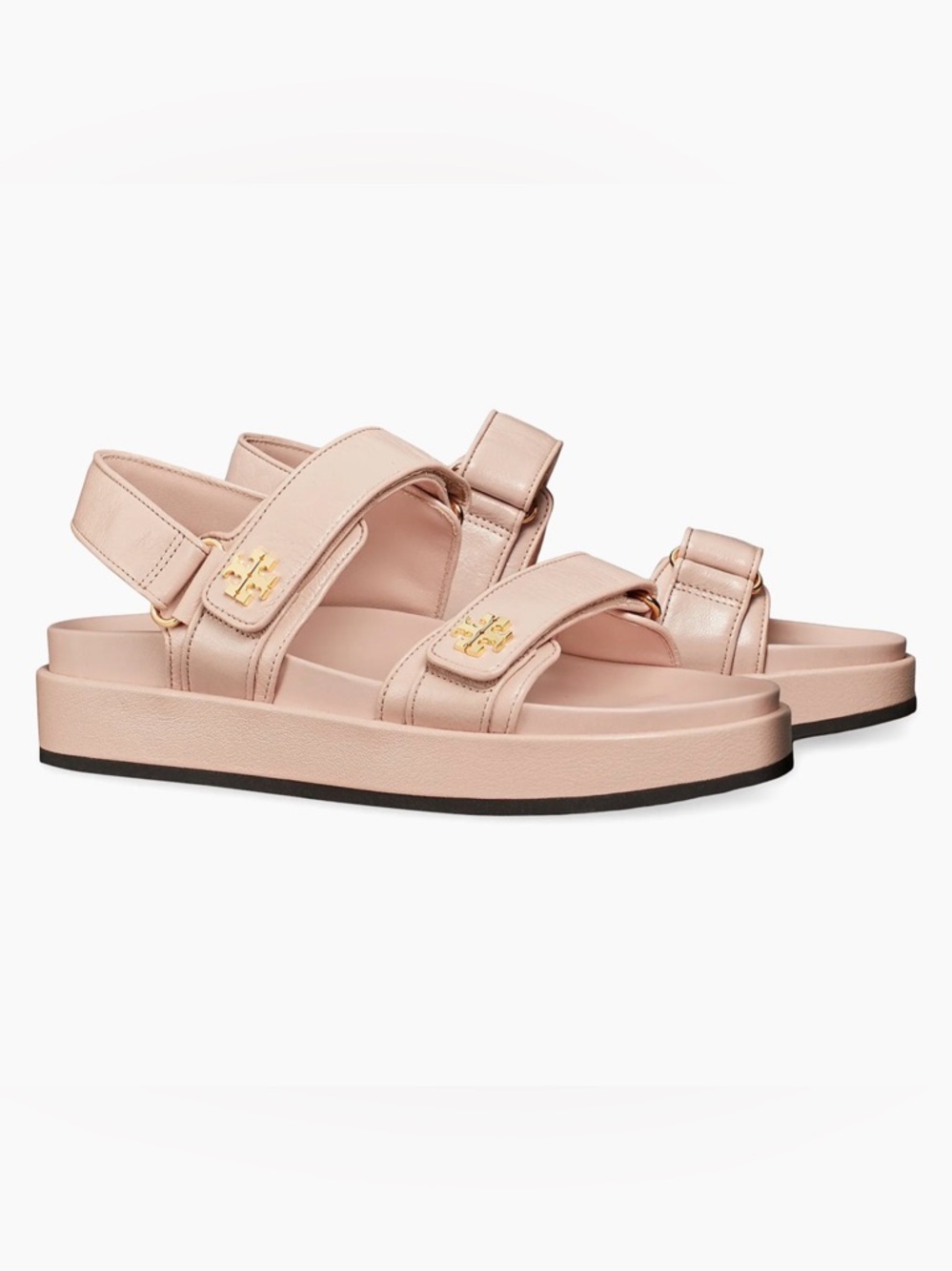 Tory Burch Pink Kira Sport Leather Sandals - Picture 2 of 9